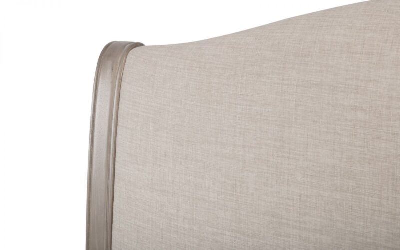Camberley Limed Oak & Oatmeal Linen Fabric Bed Frame - 4ft6 Double - Image 7