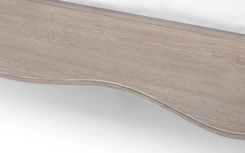 Camberley Limed Oak & Oatmeal Linen Fabric Bed Frame - 5ft King Size - Image 8