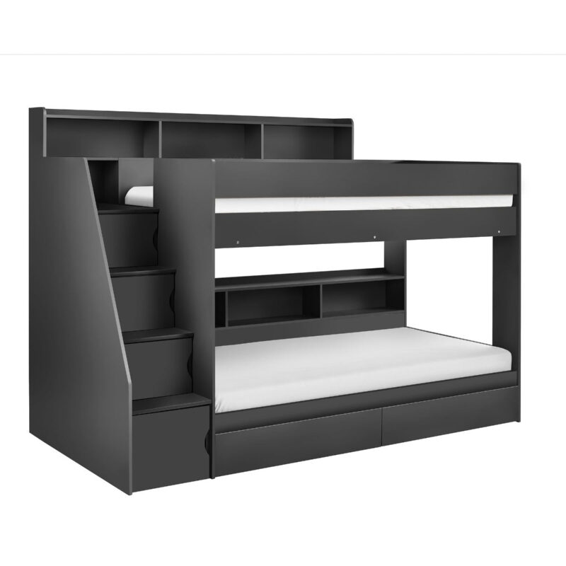 Caravele Solid Wood Staircase Bunk Bed – Safe & Space Efficient - Image 8