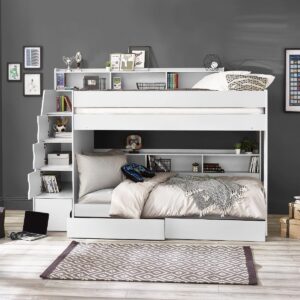 Caravele Solid Wood Staircase Bunk Bed – Safe & Space Efficient
