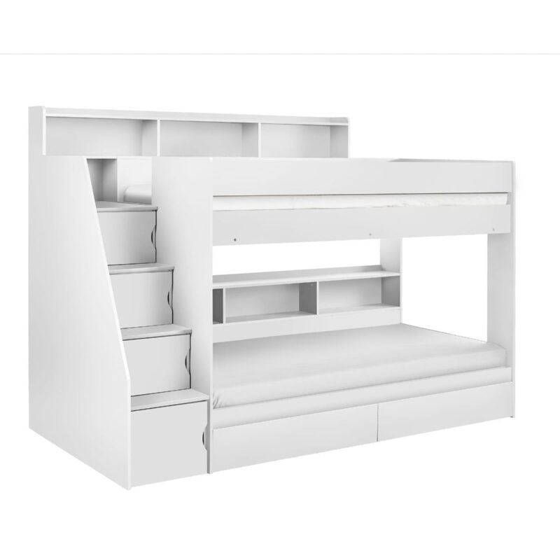 Caravele Solid Wood Staircase Bunk Bed – Safe & Space Efficient - Image 4
