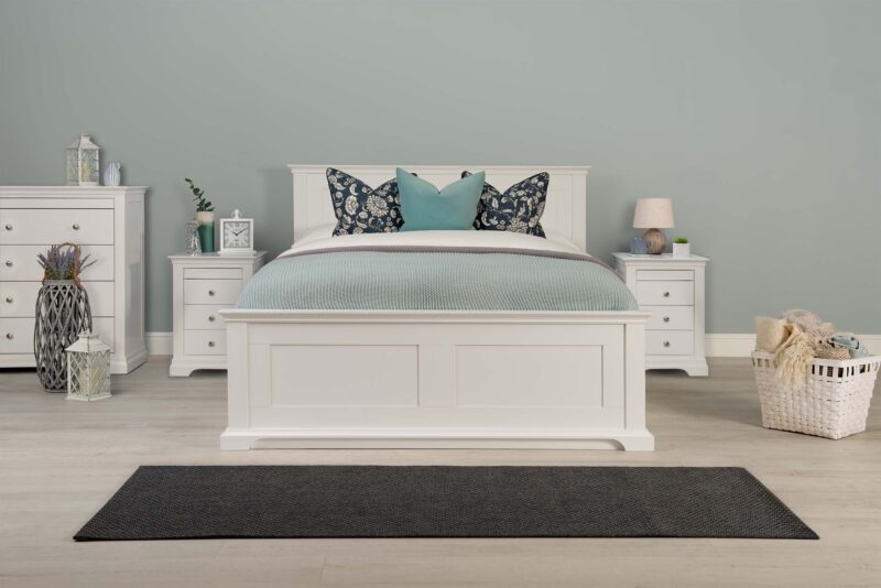Caravele Bright White Ottoman Storage Bed Frame – 4ft Small Double - Image 4