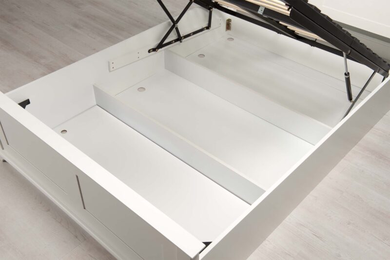 Caravele Bright White Ottoman Storage Bed Frame – 4ft Small Double - Image 9