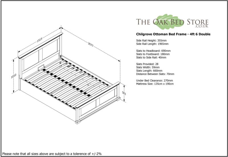 Caravele Bright White Ottoman Storage Bed Frame – 4ft Small Double - Image 14