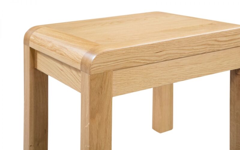 Caravele Natural Oak Dressing Table & Stool Set – 2 Drawer - Image 4