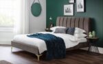 December Velvet Fabric Bed Frame - 4ft6 Double