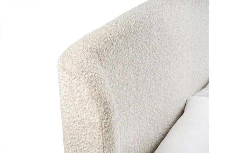 Edenhall Ivory Boucle Fabric Bed Frame - 4ft6 Double - Image 5