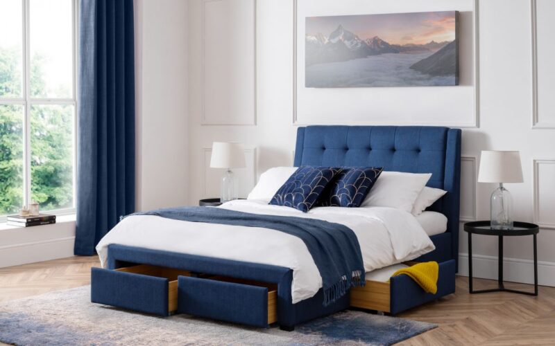 Caravele Fabric Storage Bed Frame – 4ft6 Double - Image 9