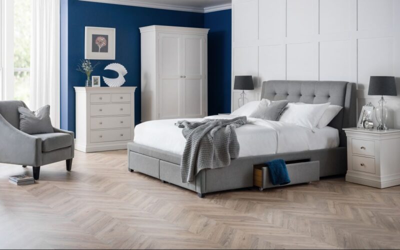 Caravele Fabric Storage Bed Frame – 4ft6 Double