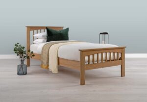 Caravele Solid Natural Oak Bed Frame – 3ft Single