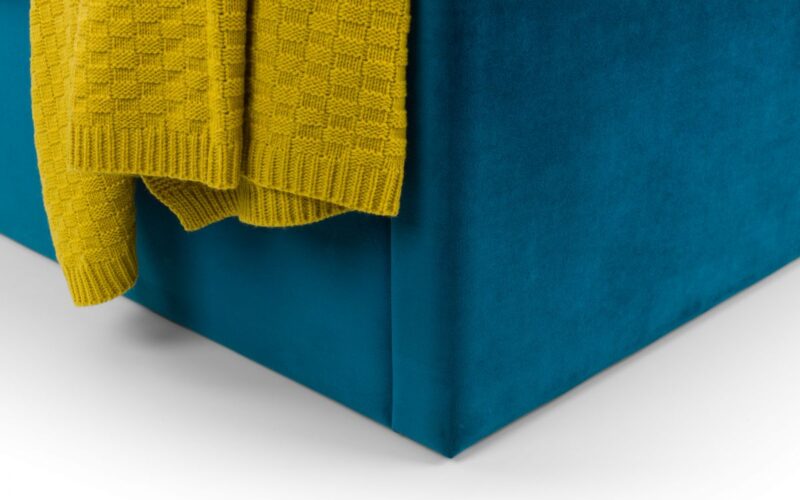 Caravele Velvet Fabric Ottoman Storage Bed Frame – 5ft King Size - Image 14
