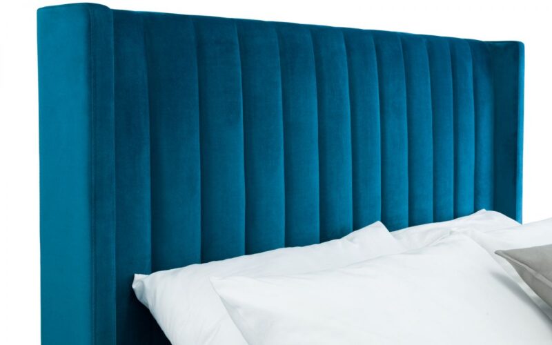 Caravele Velvet Fabric Ottoman Storage Bed Frame – 5ft King Size - Image 13