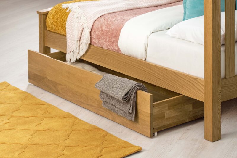 Caravele Large Natural Oak Under Bed Storage Drawer - Image 8
