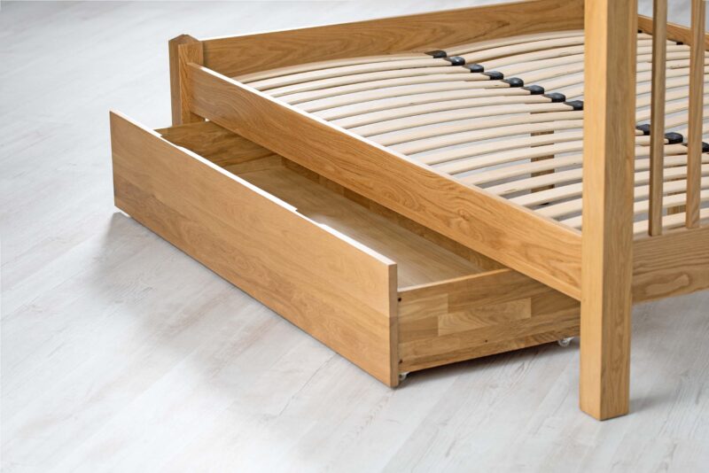 Caravele Large Natural Oak Under Bed Storage Drawer - Image 9