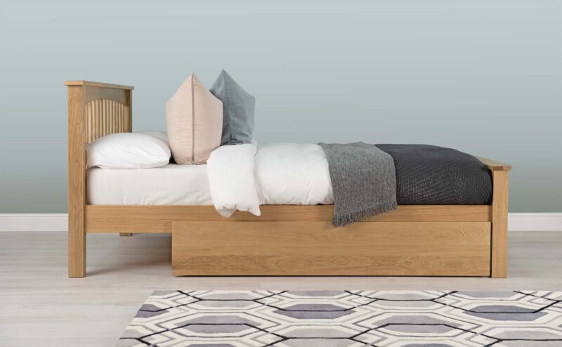 Caravele Large Natural Oak Under Bed Storage Drawer - Image 5