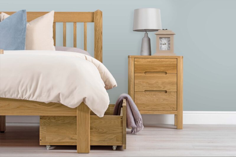 Caravele Large Natural Oak Under Bed Storage Drawer - Image 4