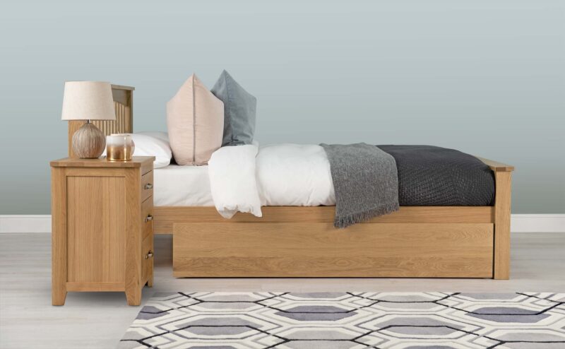Caravele Large Natural Oak Under Bed Storage Drawer - Image 6