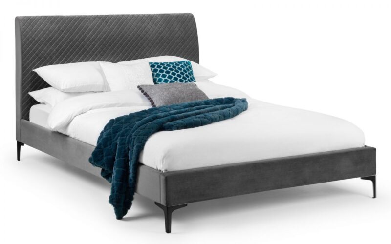 Sandringham Velvet Fabric Bed Frame - 5ft King Size - Image 2