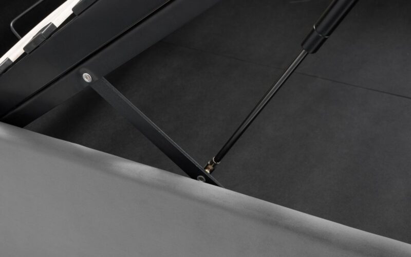 Sandringham Velvet Fabric Ottoman Storage Bed Frame - 4ft6 Double - Image 6